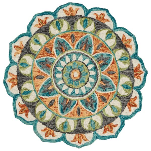 Ceylon - Teal/Orange