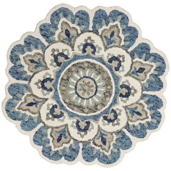 Clinton - Ivory/Blue