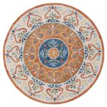 Brentwood - Orange/Cream/Blue/Green