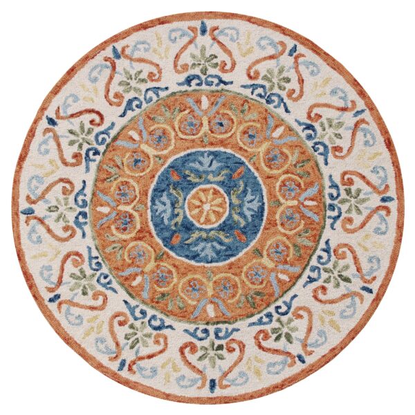 Brentwood - Orange/Cream/Blue/Green