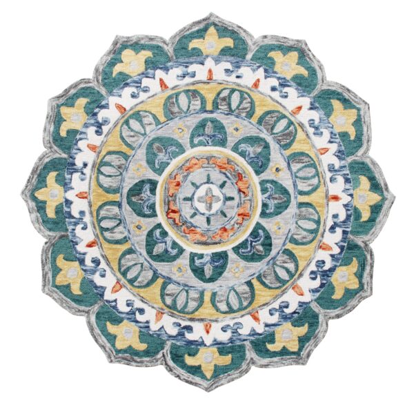 Calais - Multi/Teal/Yellow/White/Orange/Gray