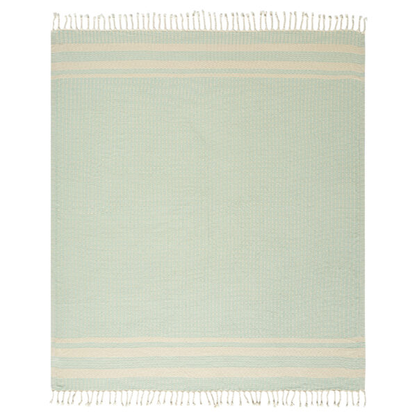 Hollis - Light Turquoise/Ivory