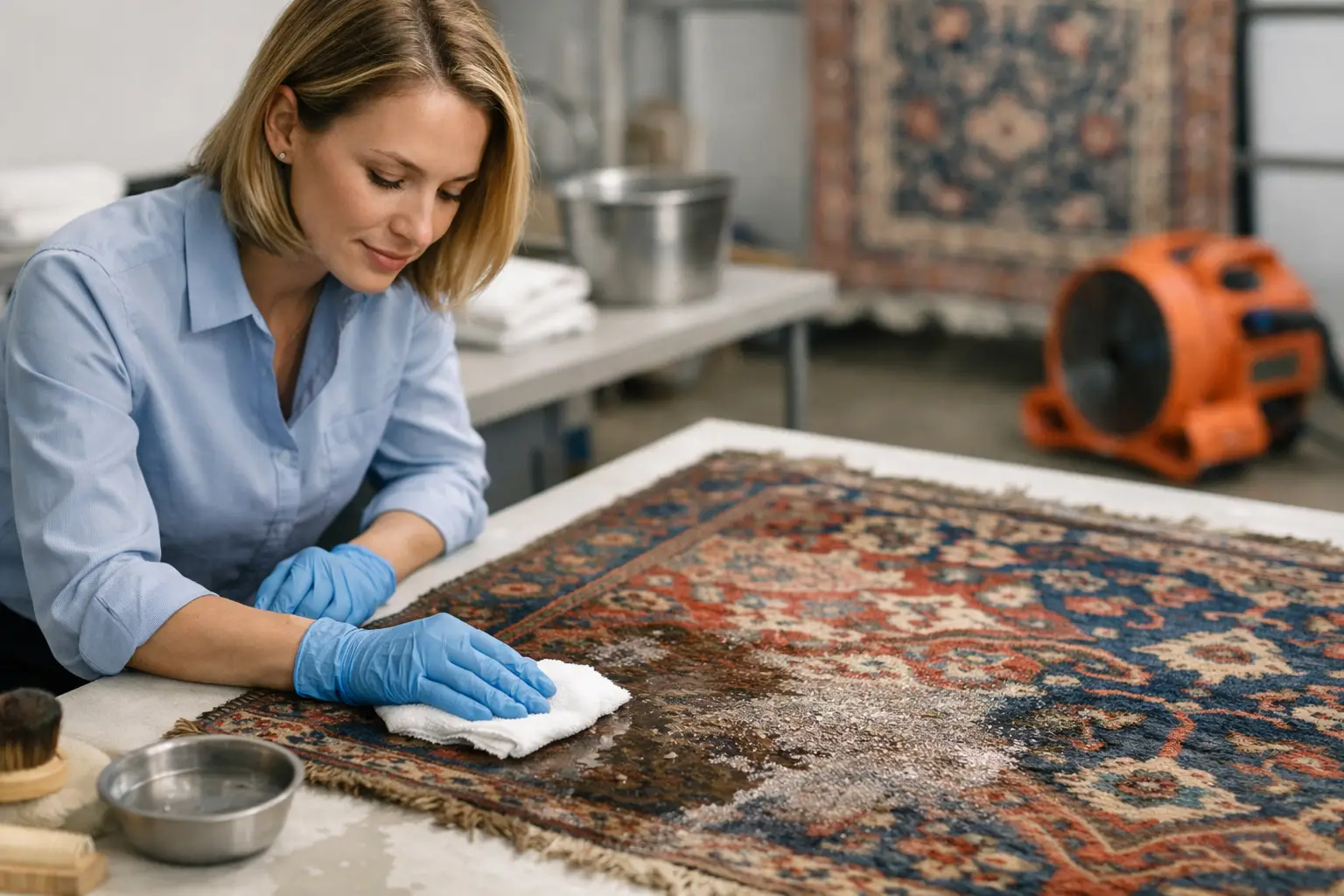 Restoring Antique Rugs After Water Damage