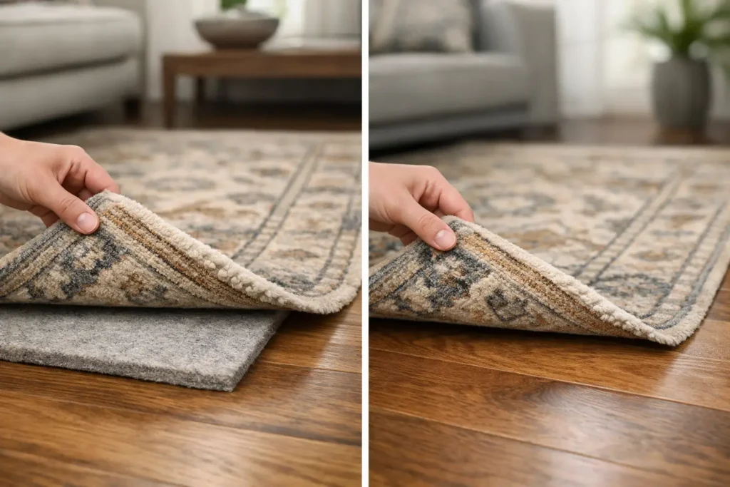 Rug Padding Versus No Padding