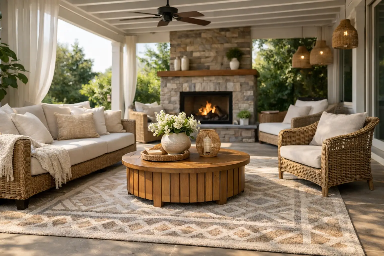 Choosing Rugs for Covered Outdoor Spaces