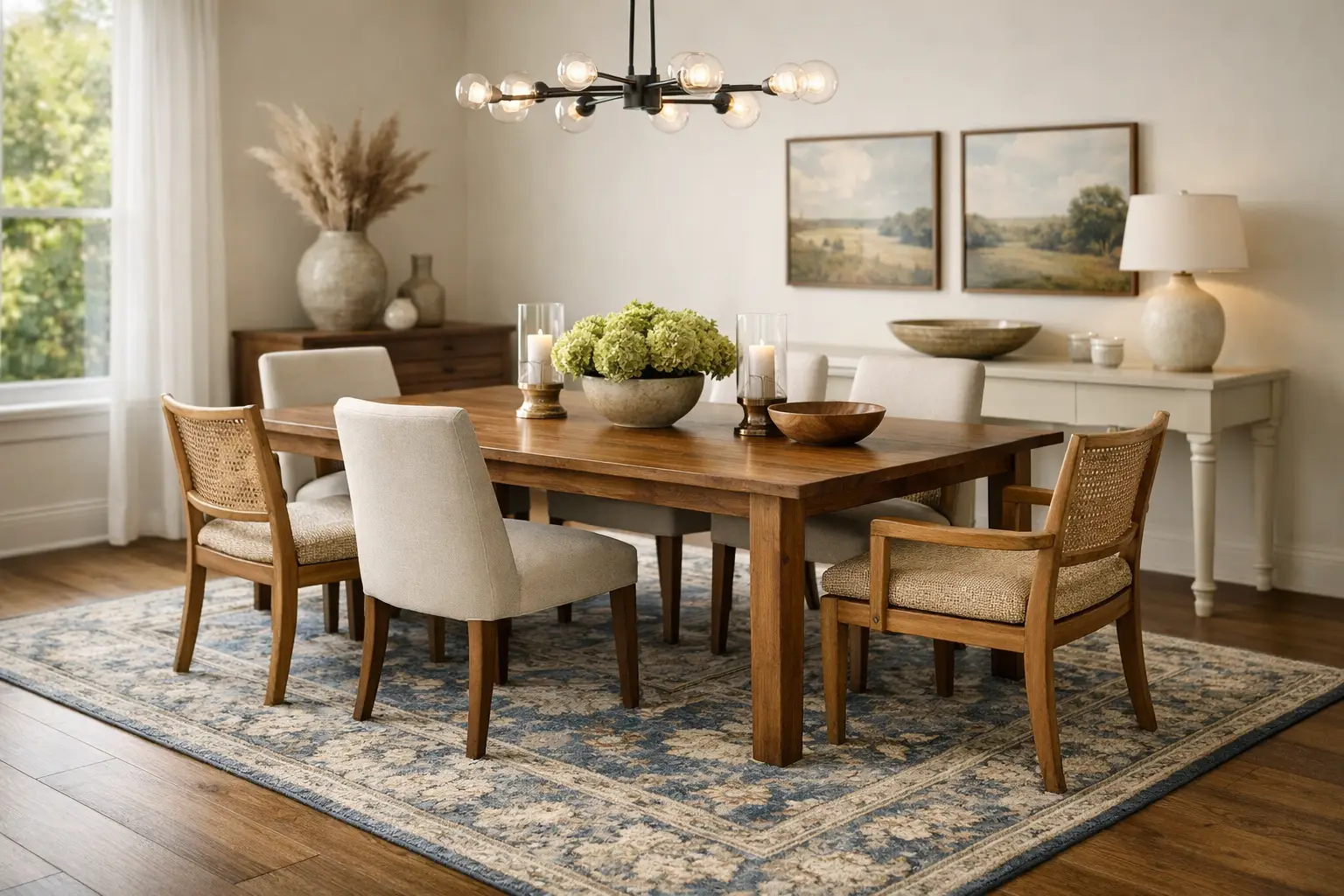Best Rugs for Dining Rooms That Work Beautifully