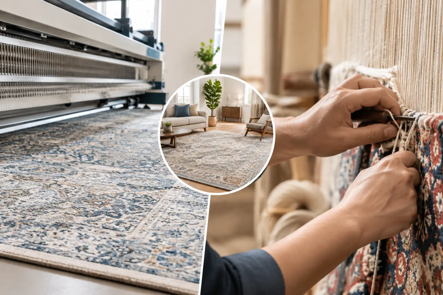 Machine Made Versus Hand Knotted Area Rugs